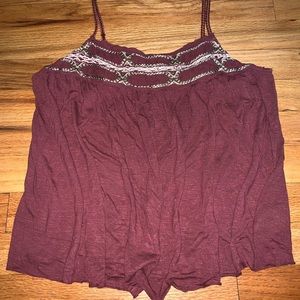 Maroon American Eagle top